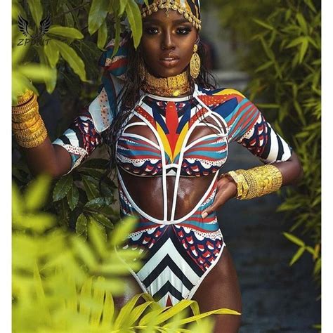 Afrikamode Tribal Swimsuit African Swimwear African Print Swimsuit