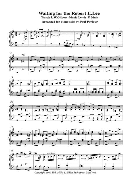 Waiting For The Robert E Lee Sheet Music Pdf Download