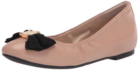 Cole Haan Womens Tali Soft Bow Ballet Nude Leather Ballet Flats Size