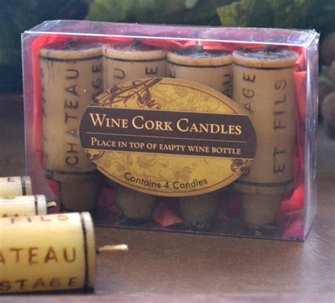 wine cork candles set of 4 packaged t set wine cork candle candle set candle holders empty