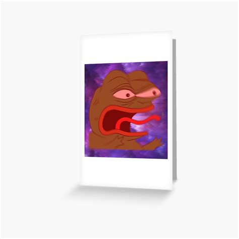 Angry Triggered Pepe Meme Greeting Card For Sale By Vojtar Redbubble