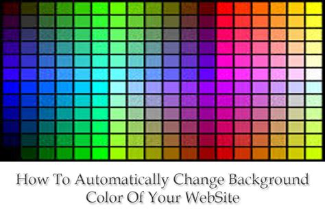 I am trying to set a background color other than white on my front page. How To Automatically Change Background Colour Of Website ...