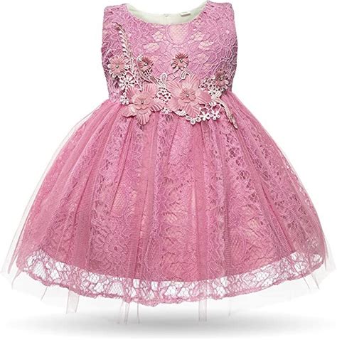 Cielarko Baby Girl Dress Infant Flower Lace Wedding Party Dresses For 0