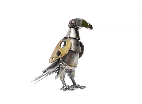 Metal Sculpture Mechanical Bird Steampunk Bird Welded Bird Metal Bird