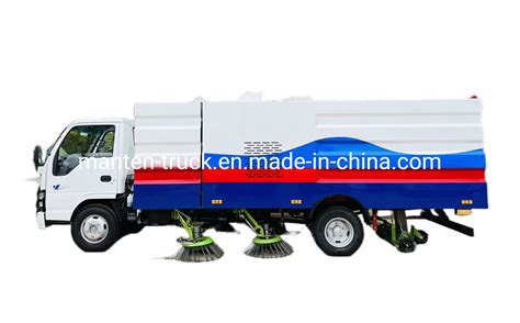 isuzu 5cbm pavement road cleaning sweeper truck china suction sweeper