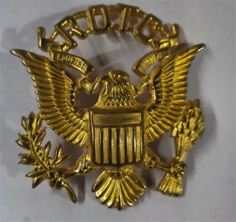 Vintage E Pluribus Unum American Eagle Rotc Emblem Hat Badge Pin Rare Military 76 49 Picclick