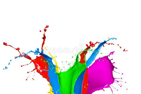 Colorful Paint Splash Stock Photo Image Of Splash Brush 30940254