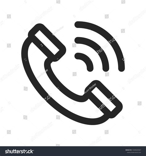 Phone Call Icon Stock Vector Royalty Free 1030020367 Shutterstock