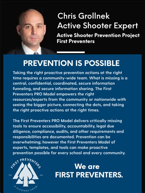 Chris Grollnek Active Shooter Expert First Preventers