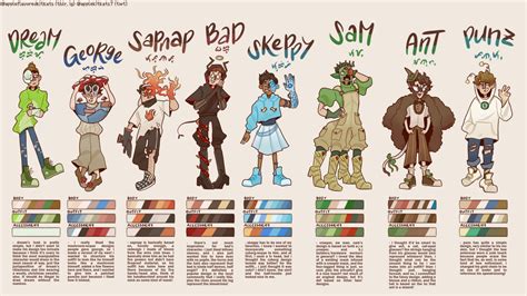 ⚔️💿 30 Dream Smp Character Designs 💿⚔️ This Times Are Hard For