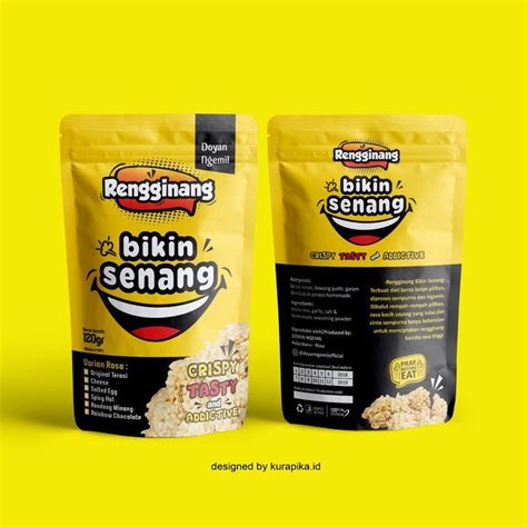 Contoh Desain Kemasan Produk Makanan Ringan Terkini