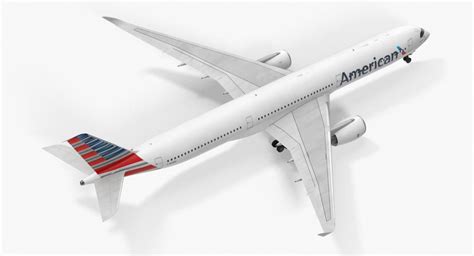 Airbus A350 1000 American Airlines 3d Model 3d Molier International