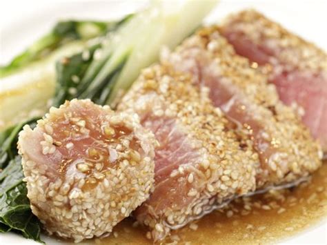 These are often labeled as sushi grade or sashimi grade. it's worth noting that there is no official grading scale for tuna in the us, so it's up to the retailer to appropriately label their tuna. Sesame-Crusted Seared Ahi Tuna With Ginger Dressing | Easy ...