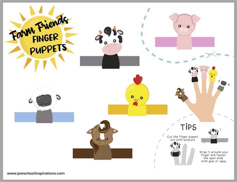 Teach With Farm Animal Finger Puppets Preschool Inspirations