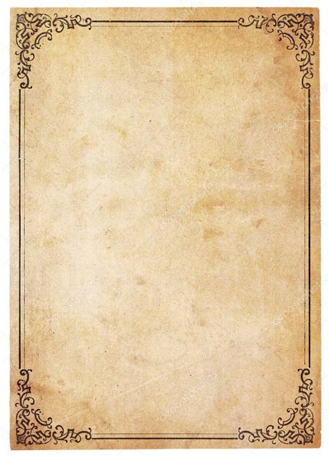 Blank Antique Paper With Vintage Border — Stock Photo © Mcarrel 8569000