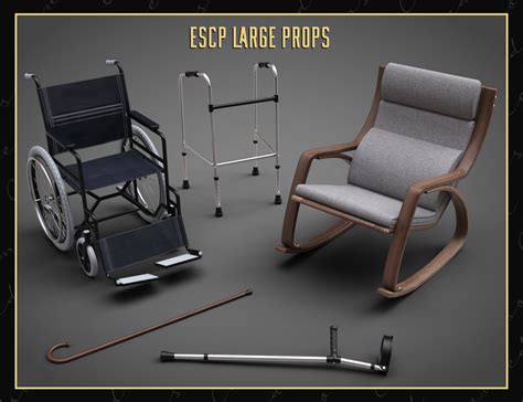 everyday senior citizen props daz 3d