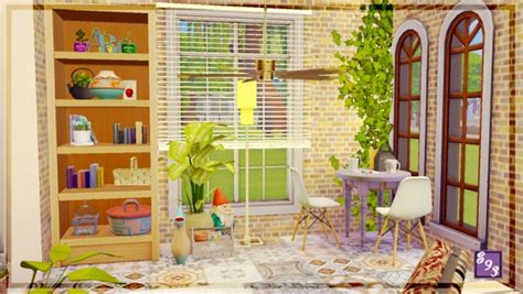 The Stories Sims Tell Modern Spectrum Brown Sunroom Sims 4 Downloads