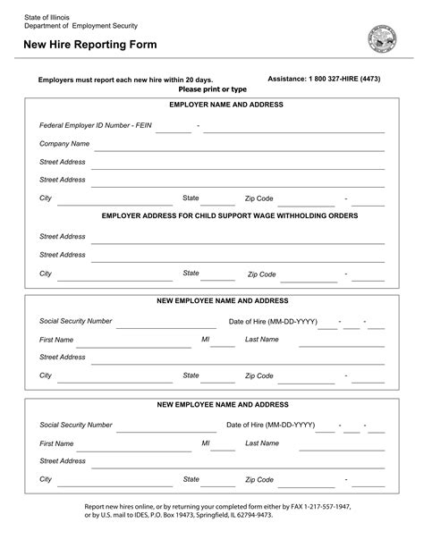 Fillable Michigan New Hire Form Printable Forms Free Online