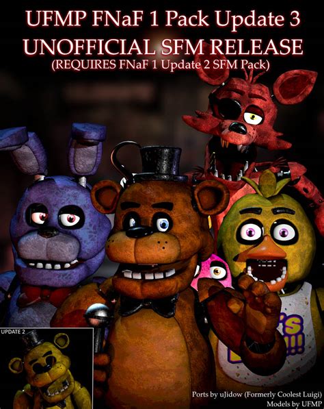 Unofficial Ufmp Fnaf 1 Pack Update 3 Sfm Release By