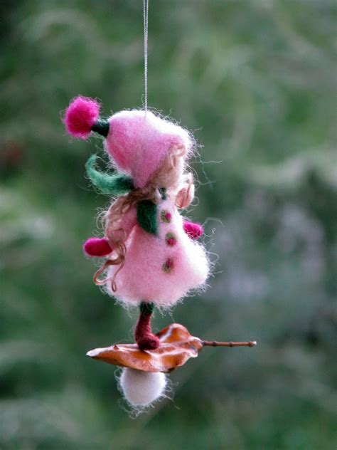 Christmas Tree Fairy Ornament Needle Felted Waldorf Inspired Etsy