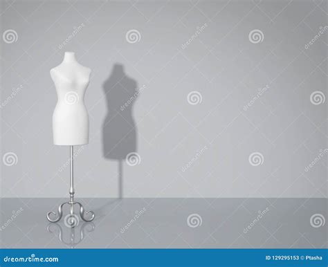 Vintage Mannequin Fashion Background With Copy Space Stock