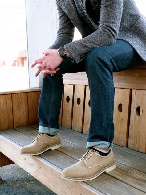 Widest selection of new season & sale only at lyst.com. Grey blazer, jeans, tan derby shoes | Smart Casual wear ...