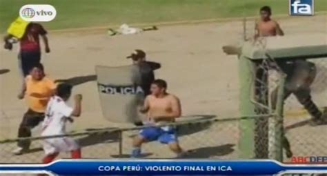 Copa Perú se desató batalla campal con golpes de jugadores público y