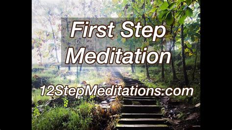 1st Step Guided Meditation To Support Your 12 Step Program Youtube