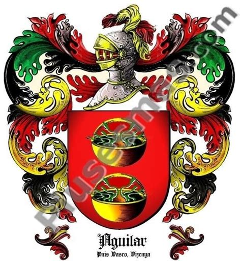 Escudo del apellido Aguilar País Vasco Vizcaya