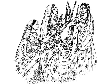 India & Bollywood - Coloring pages for adults : coloring-adult-indian
