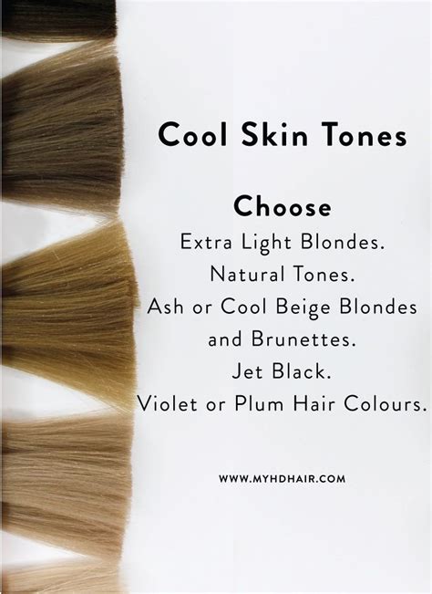 Hair 101 How To Choose The Hair Colour That Will Suit You Cool Tone