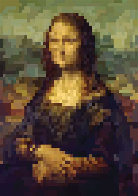 Pixel Art Of Famous Paintings Pix Art Pixel Art Painting