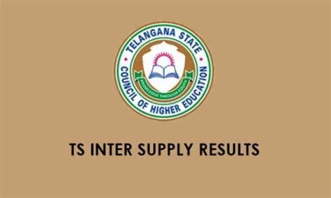 Telangana Inter Supplementary Results 2019