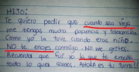 La Carta De Una Madre A Su Hijo Que Conmocionó A Miles De Usuarios