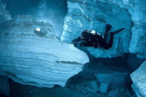 Gypsum Crystal Crystal Cave Crystal Clear Water Perm Krai