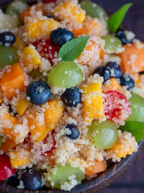 Quinoa Fruit Salad Healthy World Cuisine