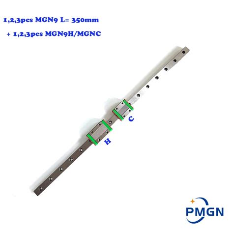 12 3pcs 9mm 선형 가이드 Mgn9 L 350mm 고품질 선형 레일 방식 Mgn9c 또는 Mgn9h Cnc
