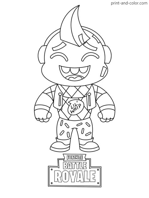 Fortnite Coloring Pages Print And Cartoon Coloring Pages