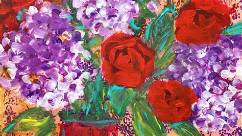Daily Painters Abstract Gallery Expressive Still Live Floral Painting