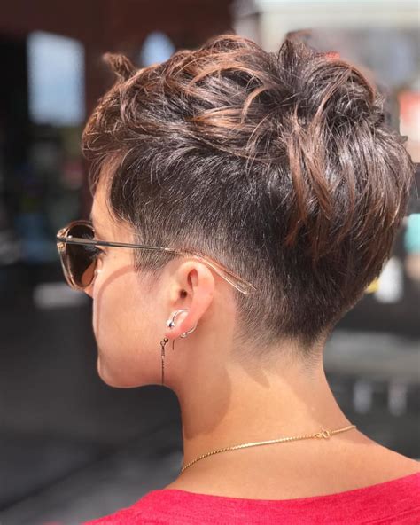 Short Pixie Cuts With Shaved Nape