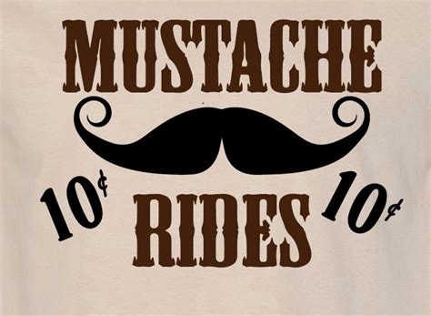 Mustache Rides T Shirt Custom Screen Print Etsy