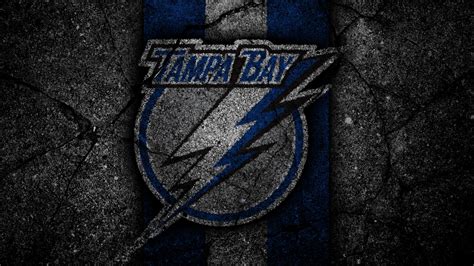 Tampa Bay Lightning Logo In Crack Wall Texture 4k Hd Tampa Bay