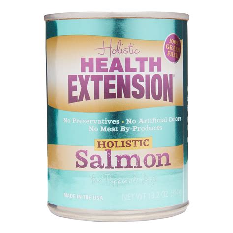 Pure balance grain free salmon & pea recipe is made with carefully selected ingredients to ensure your dog gets all the nutrition he needs without i have three dogs ranging from a 2 year old weighing 10 pounds to a 9 year old weighing 90 lbs. Holistic Health Extension Grain-Free Salmon Wet Dog Food ...