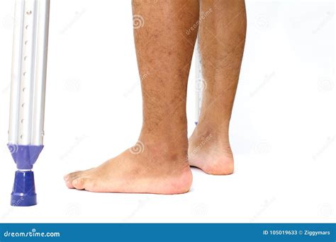 Man S Naked Foot Standing On Edge Of Bright Blue Swimming Pool Stock Photo Cartoondealer Com