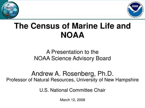 Ppt The Census Of Marine Life And Noaa A Presentation To The Noaa