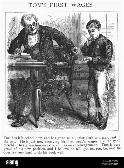 First Job 19th Century Na Junior Clerk Receives His First Weeks