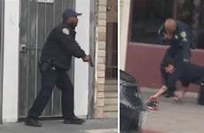 shootout suspect police robbery after armed who died officer san francisco injured probation says report fatal