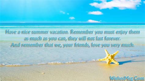 Summer Vacation Wishes Messages And Quotes Wishesmsg