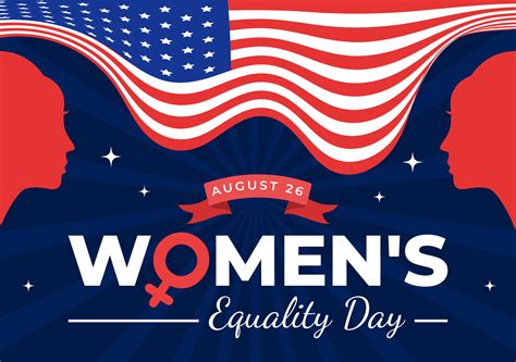 Womens Equality Day In United States Vector Illustration On August 26