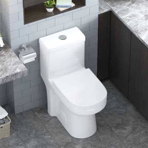 Horow One Piece Toilet Bathroom Compact 08128 Gpf Dual Flush With